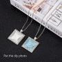 36 Pieces Pendant Trays Set, Including 18 Pieces Rhinestone Bezel Pendant Trays Square Shape Pendants with 18 Pieces Glass Square Cabochons for DIY Jewelry Pendant, Silver