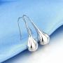 925 Sterling Silver Ear Needle With Teardrop & Waterdrop Earrings