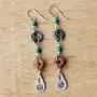 NOVICA Multi-Gem Blue Calcite .925 Sterling Silver Beaded Dangle Earrings, Hill Tribe Adventure