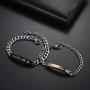Stainless Steel His Queen and Her King Matching Couples Jewelry Sets,Crown Bracelets,Necklace for Chirstmas,Valentines Day Gift,with Gift Box