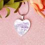 to My Daughter I Love You Necklace Jewelry Gift Love Mom to Daughter 2021 Birthday Christmas School College University Graduation Gifts