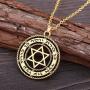 Jewish Symbol Spirit Protection Star of David Pendant Necklace Jewelry for Men Women