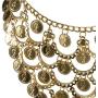 BESTOYARD Belly Dance Jewelry Set Gold Necklace Earrings for, Golden, Size Mid