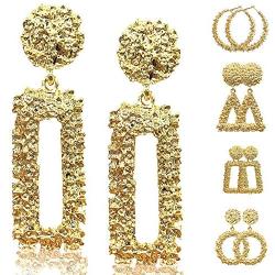 Premium Fashion Jewelry Rhinestone Geometric Drop Dangle Earrings for Women Elegant Vintage