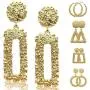 Premium Fashion Jewelry Rhinestone Geometric Drop Dangle Earrings for Women Elegant Vintage
