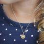 MONOZO Initial Sunflower Necklace for Women Girls, 14k Gold Plated Sunflower Necklace Pendant CZ Heart Letter Initial Necklace You are My Sunshine Gifts Sunflower Jewelry for Girls