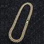 Cuban Mens Chain, Fake Diamond Jewelry, Fake Gold Plated Ladies Necklace, Hip-Hop Fake 24K Gold,Fake Silver, Fashion Personality Jewelry, Suitable for Boys and Girls(8/18/20/24/30inch)