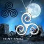Aurora Tears Celtic Knot Necklace Triple Women 925 Sterling Silver Spiral Triskele Pendant Irish Celtic Symbols Triskelion Swirl Jewelry Aurora Tears Celtic Knot Necklace Triple Women 925 Sterling Silver Spiral Triskele Pendant Irish Celtic Symbols Triskelion Swirl Jewelry