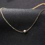 Dainty Pearl Choker Necklace, Handmade Layered Chain Freshwater Peal Mini 14k Gold Fill Choker Necklaces
