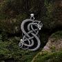 HAQUIL Loki Necklace, Viking Loki Symbol Pendant, Faux Leather Cord, Loki Jewelry Gift for Men and Women