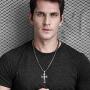 Trendsmax Cross Pendant Necklace Mens Boys Stainless Steel Gold Silver Byzantine Chain 22 24 26 28 30inch