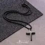 555Jewelry Grooved Stainless Steel Cross Necklace for Men and Women 16-24'' Chain 555Jewelry Grooved Stainless Steel Cross Necklace for Men and Women 16-24'' Chain