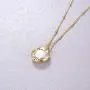 NUZON 14K Gold Delicate Paperclip Chain Heart Pendant/Satelitte Chain Pearl Pendant Necklace Simple Dainty Jewelry for Women Girls 16 NUZON 14K Gold Delicate Paperclip Chain Heart Pendant/Satelitte Chain Pearl Pendant Necklace Simple Dainty Jewelry for Women Girls 16