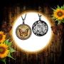 Lola Bella Gifts and Spirit Lala Orange Monarch Butterfly Grief Sympathy Gift Reversible Necklace with Our Love Never Dies and Butterfly Spirit Poem Card, Gift Box