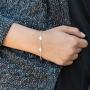 Silpada Dainty Geo Chain Bracelet in Sterling Silver, 7'' + 1'' Extender