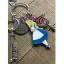 Alice in Wonderland Key Chain with Gift Packaging Alice in Wonderland Jewelry KeyChain Lover