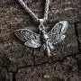 SanLan Death Head Moth Pendant Necklace Wicca Jewelry Goth Moth and The Moon SanLan Death Head Moth Pendant Necklace Wicca Jewelry Goth Moth and The Moon