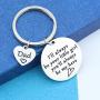 HN HNHB Your Little Girl My Hero Father Keychain Daughter Dad Gift Fathers Day Jewelry Gifts