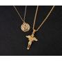 Xiaoke Love Guardian Angel Necklace for Women Girls,18K Gold Plated Angel Necklace, Unique Couple Cherub Necklace for Him and Her -with Display Box