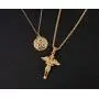 Xiaoke Love Guardian Angel Necklace for Women Girls,18K Gold Plated Angel Necklace, Unique Couple Cherub Necklace for Him and Her -with Display Box