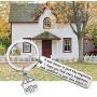 New Home Keychain Gifts House Warming Gift First Home Gift Realtor Closing Jewelry Sweet Home Keyring New Home Owner Gift