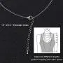 BOCHOI Sideways Initial Necklace Small Minimalist Side Letter Pendant Chain Necklace for Women Girls Stainless Steel Alphabet Jewelry Gift for Girlfriend Wife Friends Birthday
