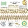 TOPGRILLZ 20mm 6 Times 14K Gold Plated Iced Out Spiked Link Chain for Men and Women Eboy Hip Hop Jewelry Collection