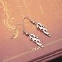 Unisex Harajuku Flame Earings Stainless Steel Punk Rock Women Men Hip Hop Drop Earrings