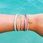 Pura Vida Jewelry Bracelets - 100% Waterproof and Handmade w/Coated Charm, Adjustable Band