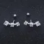 16g Sparkling Cubic Zirconia Stainless Steel Stud Earrings Tragus Helix Conch Cartilage Ear Piercing 16g Sparkling Cubic Zirconia Stainless Steel Stud Earrings Tragus Helix Conch Cartilage Ear Piercing