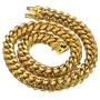 Jewelry Kingdom 1 Gold Cuban Link Chain Necklace or Bracelet for Men 15mm 18K Stainless Steel Chunky Thick Heavy Miami Curb Chains 8-30 inch Valentines Jewelry