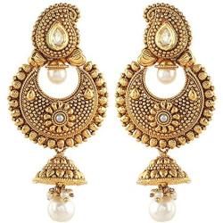 Royal Bling Bollywood Style Party Wear Traditional Indian Jewelry Jhumki Jhumka Earrings for Women