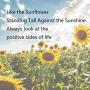 FUSTYLE Sunflower Charm Keychain Be Bright Sunny and Positive Sunflower Quote Inspirational Gift (Sunflower Bracelet)