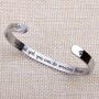BTYSUN Bracelets for Women Inspirational Gifts for Women Girls Motivational Birthday Cuff Bangle Friendship Personalized Mantra Jewelry Come Gift Box