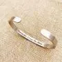 TTVOVO Inspirational Bracelets for Women Men Birthday Gifts Cuff Bangle Motivational Encouragement Friendship Bracelet Stainless Steel Engraved Personalized Mantra Quote Jewelry Gifts for Teens Girls