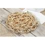 Hanpabum Gold Plated Chunky Rope Chain Necklace and Large Hollow Casting Triangle Bamboo Hoop Earrings Set for Men Women Costume Jewelry Punk Hip Hop Rapper Style