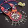 Zephyrr Afghani Turkish Tribal Long Pendant Necklace & Earrings Jewellery Sets for Women(JAN-2307)
