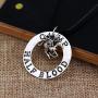 Magical Jewelry Gift Co. Camp Half Blood Charm Pendant Necklace - Silver Metal