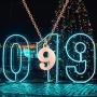 ENSIANTH Lucky Number Necklace Stainless Steel Pendant Necklace Birthday Gift Rose Gold Necklace Number 0-9