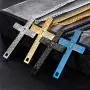 My Daily Styles Stainless Steel Lords Prayer Cross Necklace for Men - 24'' Inch Cross Pendant for Men - Mens Cross Necklace My Daily Styles Stainless Steel Lords Prayer Cross Necklace for Men - 24'' Inch Cross Pendant for Men - Mens Cross Necklace