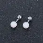 Gorgeous Fire Opal Ball Stud Earring Stainless Steel Helix Conch Cartilage Earring for Girl Women Gorgeous Fire Opal Ball Stud Earring Stainless Steel Helix Conch Cartilage Earring for Girl Women