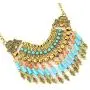 CrazyPiercing Ethnic Tribal Boho Necklace Earrings Set, Vintage Alloy Gold Boho Bohemian Necklace, Turquoise Beads Statement Necklace and Earrings Jewelry Set for Women Girls CrazyPiercing Ethnic Tribal Boho Necklace Earrings Set, Vintage Alloy Gold Boho Bohemian Necklace, Turquoise Beads Statement Necklace and Earrings Jewelry Set for Women Girls