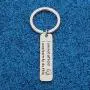 WUSUANED Encouragement Keychain I Am Not Afraid I was Born to Do This Inspirational Jewelry Gift