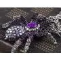 Alilang Synthetic Jet Black Czech Crystal Rhinestones Tarantula Spider Insect Bug Pendant Necklace Alilang Synthetic Jet Black Czech Crystal Rhinestones Tarantula Spider Insect Bug Pendant Necklace