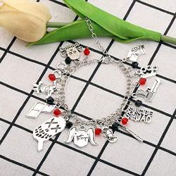 SEIRAA Joulee New DC Comics Bracelet Suicide Squad Charm Bracelet for Fans Gift