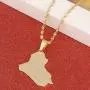 Stainless Steel Fashion Iraq Map Pendant Necklace Gold Color Map Of Iraq Jewelry Stainless Steel Fashion Iraq Map Pendant Necklace Gold Color Map Of Iraq Jewelry