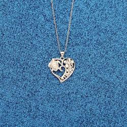 WUSUANED Turtle and Flower Heart Pendant Necklace Hawaiian Plumeria Flower Jewelry Gift for Her