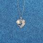 WUSUANED Turtle and Flower Heart Pendant Necklace Hawaiian Plumeria Flower Jewelry Gift for Her
