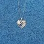 WUSUANED Turtle and Flower Heart Pendant Necklace Hawaiian Plumeria Flower Jewelry Gift for Her
