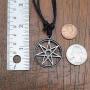 OhDeal4U Septagram 7 Pointed Fairy Star Heptagram Pewter Pendant Charm Amulet w Necklace
